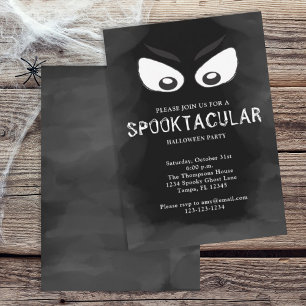 Convite Halloween Spooktacular Spookular Assustador Olhos