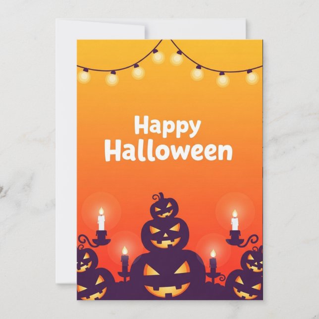 Convite Halloween Spooky Night Invitation (Frente)