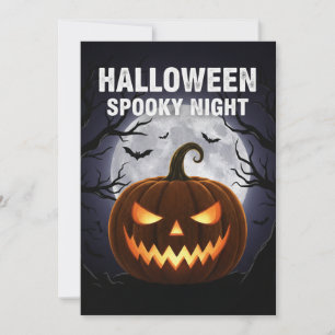 Convite Halloween Spooky Night Invitation