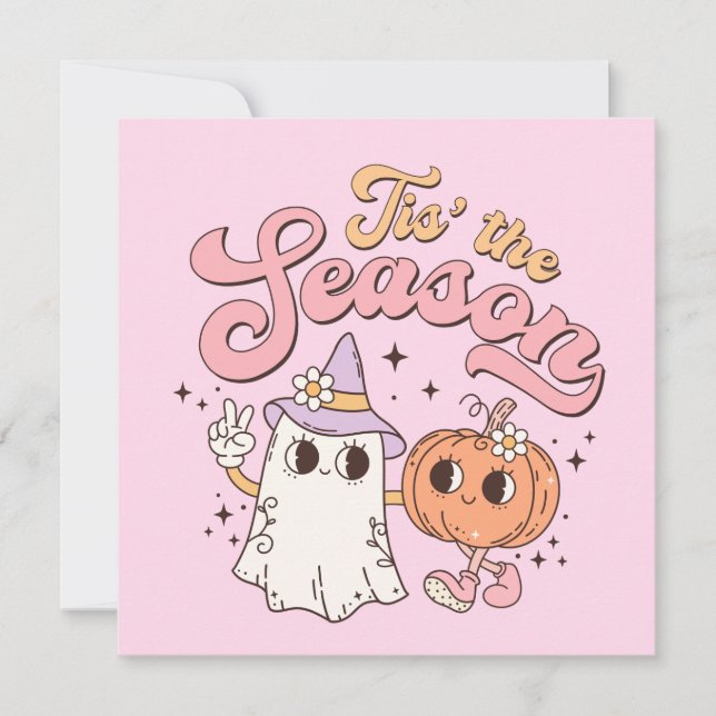 Convite Halloween Tis the Season (Frente)