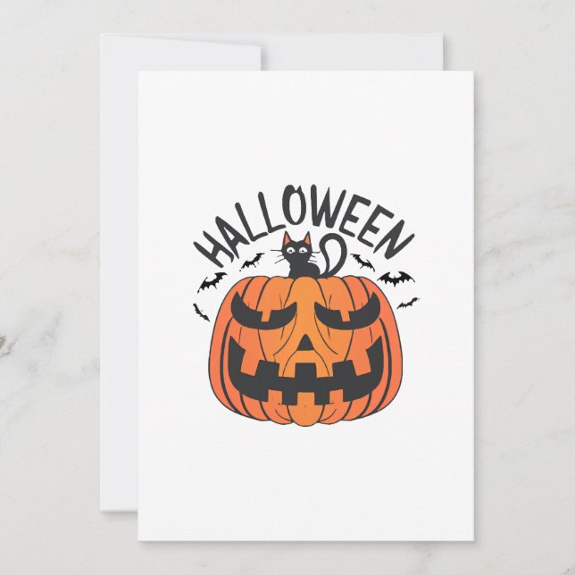 Convite Halloween Vintage  (Frente)