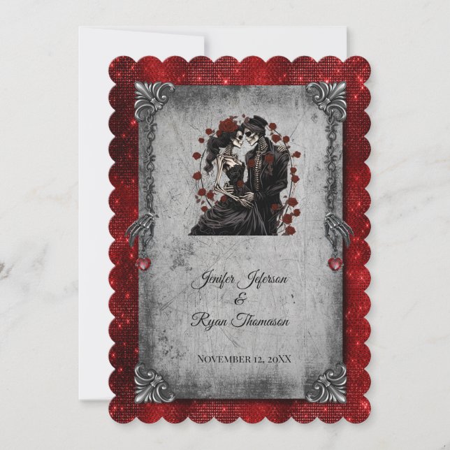Convite halloween wedding Invitation (Frente)