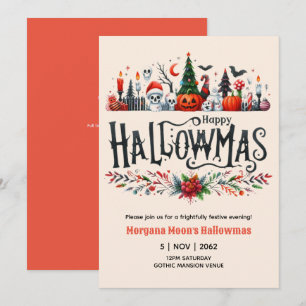 Convite Hallowmas Invoca a Mashup de Natal no Halloween