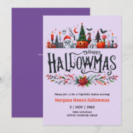 Convite Hallowmas Invoca a Mashup de Natal no Halloween