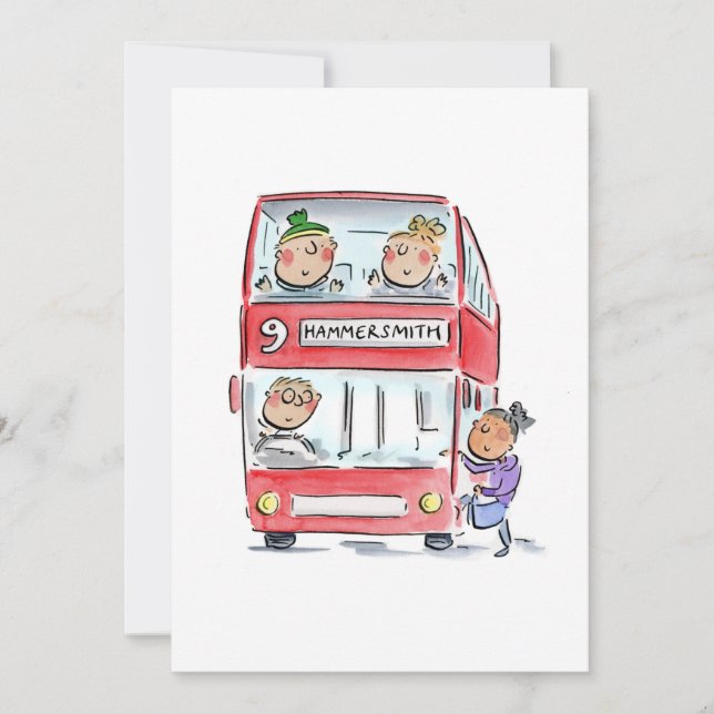 Convite Hammersmith Bus (Frente)