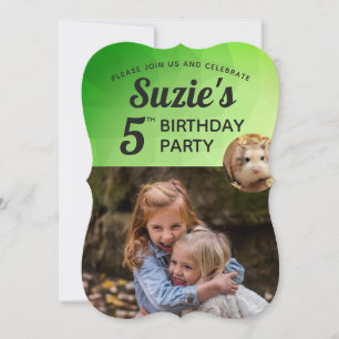 Convite Hammyville - Personalização vibrante de Hamster Bo