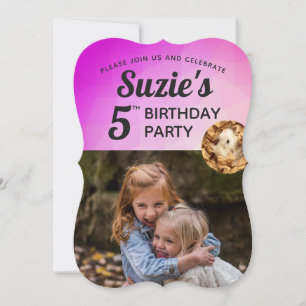 Convite Hammyville - Personalização vibrante de Hamster Bo