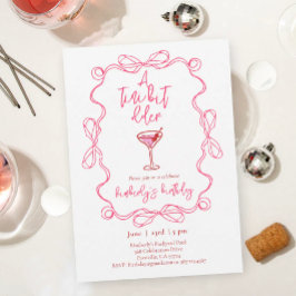 Convite Hand drawn Martini A Tiny Bit Older Birthday Party