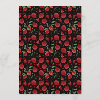 Convite Hand-drawn Pomegranate Fruits Seamless Pattern
