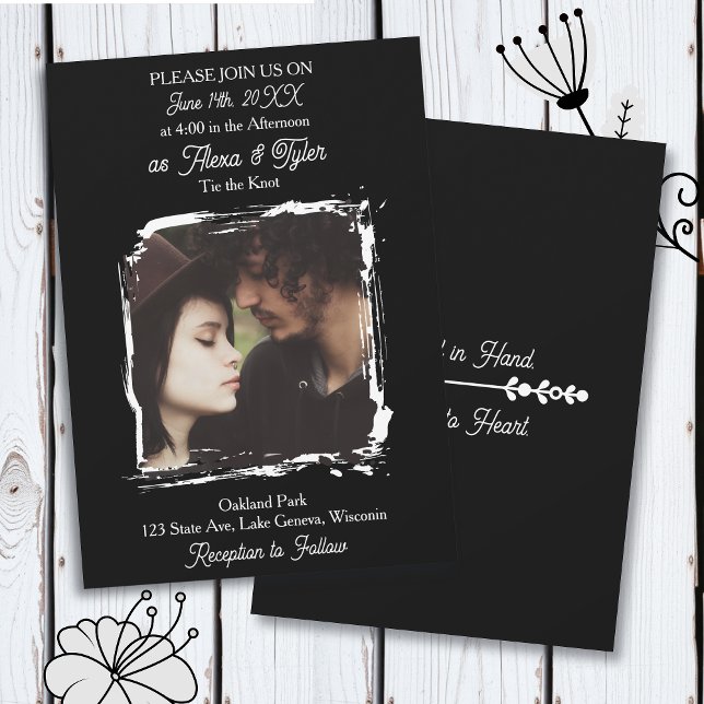 Convite Hand in Hand, Heart to Heart | Photo Wedding (Criador carregado)