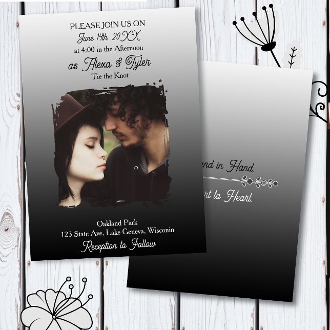 Convite Hand in Hand, Heart to Heart | Photo Wedding (Criador carregado)