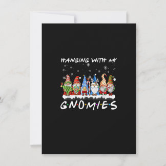 Convite Hanging With My Gnomies Christmas Pajamas Family G