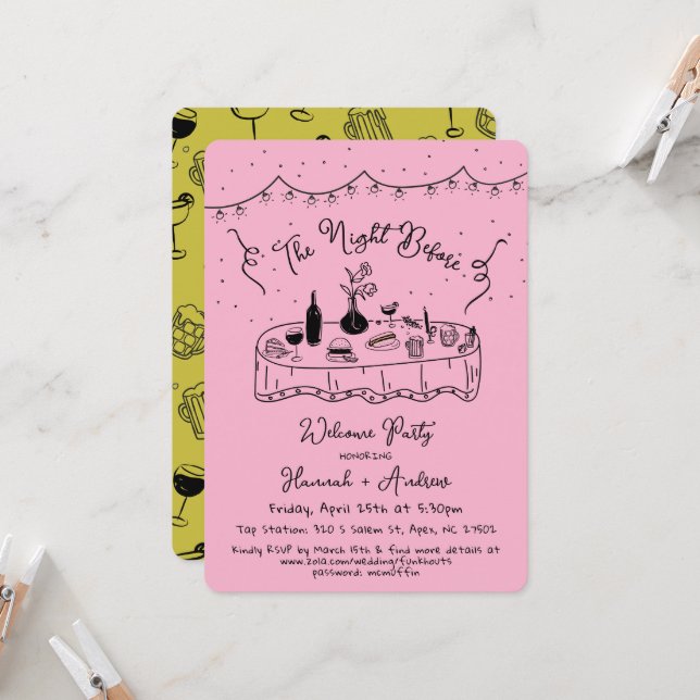 Convite Hannah é a noite antes de ser bem-vinda (Frente/Verso In Situ)