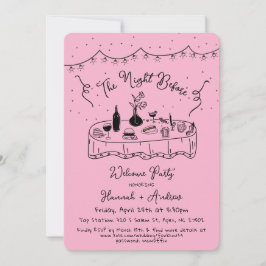 Convite Hannah é a noite antes de ser bem-vinda