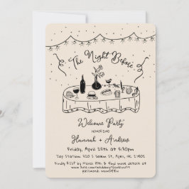 Convite Hannah é a noite antes de ser bem-vinda