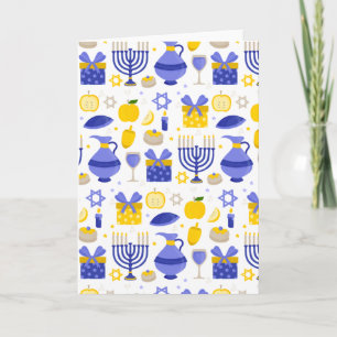 Convite hanukkah dreidel menorah