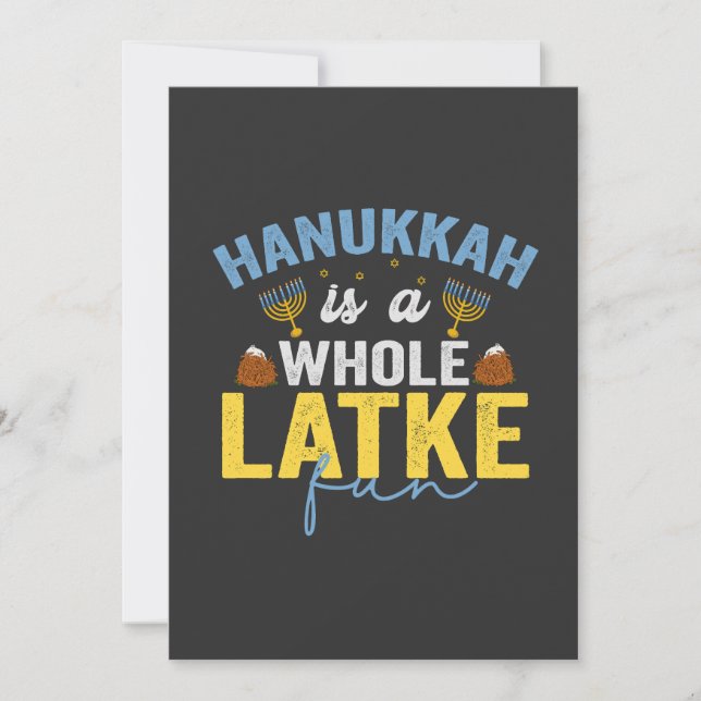 Convite Hanukkah é um judeu engraçado e divertido Chanuka (Frente)