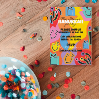 Convite Hanukkah Hanukkah Happy Art