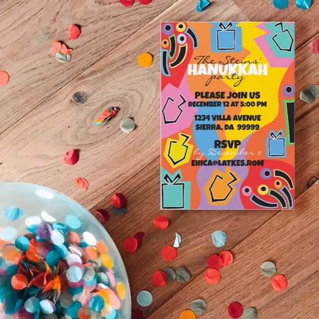 Convite Hanukkah Hanukkah Happy Art (Hope you enjoy my newest Hanukkah/Chanukah designs to get your party started!)