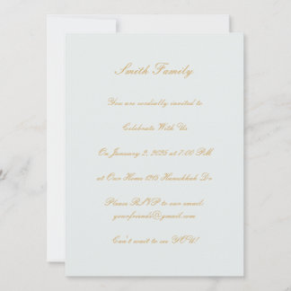 Convite Hanukkah Personalizável