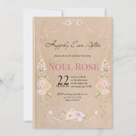 Convite Happily Ever After Bridal Shower invitation