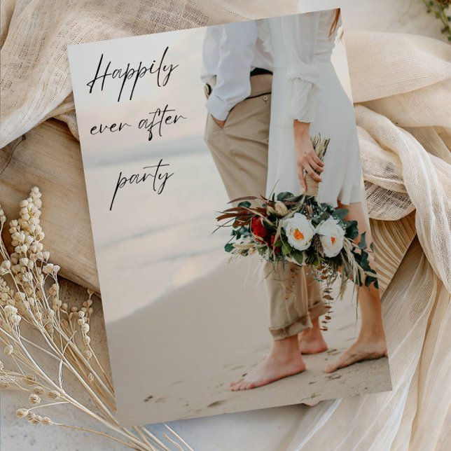 Convite Happily Ever After Party Wedding Celebration Party (Criador carregado)