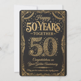 Convite Happy 50Years Celebration Card