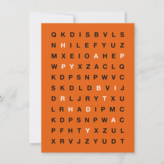 Convite Happy Birthday Printable Card – Minimal Design (Frente)