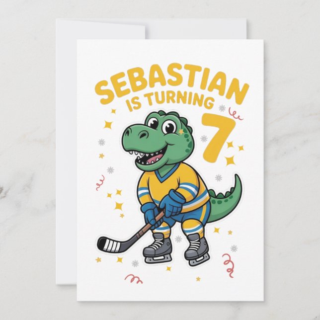 Convite Happy Birthday Sebastian  Invitation (Frente)