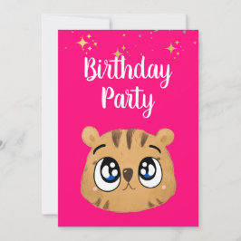 Convite Happy cute little tiger