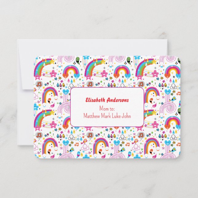 Convite Happy Doodles Playdate Invitation (Frente)