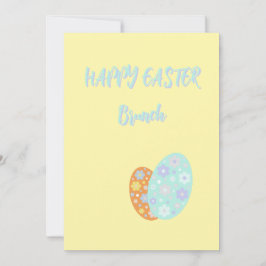 Convite Happy Easter Decorative Eggs