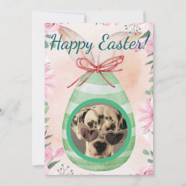 Convite Happy Easter - green egg photo