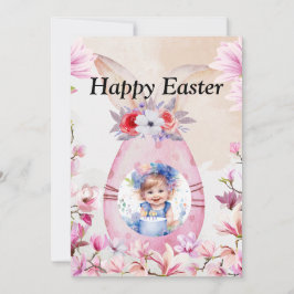 Convite Happy Easter with photo