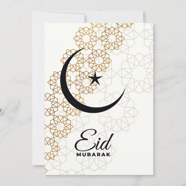 Convite Happy Eid Mubarak Mandala Card (Frente)