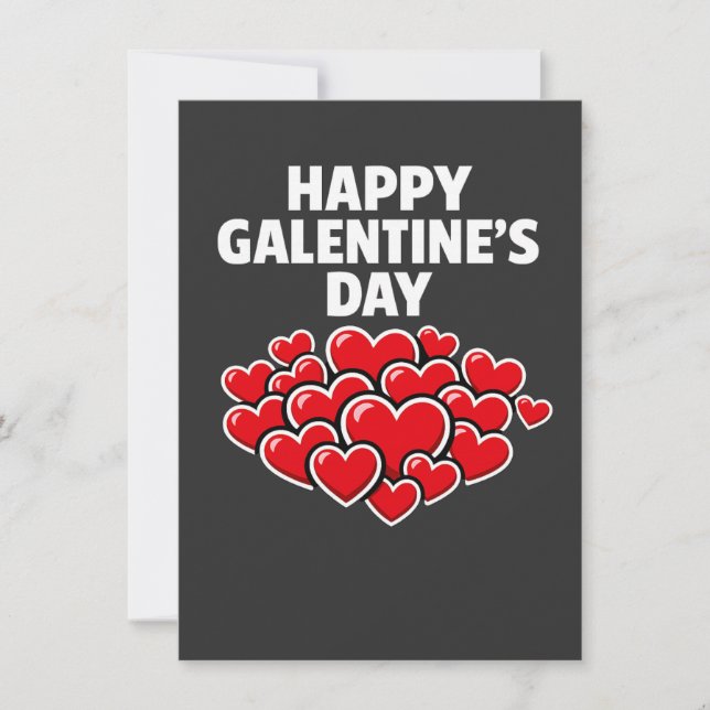 Convite Happy Galentine's day girl friends Valentine's day (Frente)