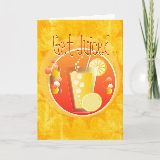 Convite Happy Hour Party Invitation Card (Frente)