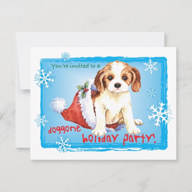 Convite Happy Howliday Cavalier (Frente)