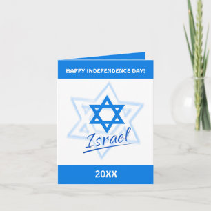 Convite Happy Israel Independence Day Blue Star of David