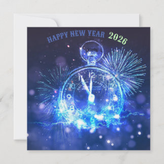 Convite Happy new year 2026 holiday card 