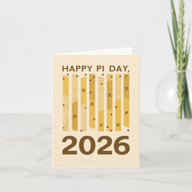 Convite Happy Pi Day 2026 Retro Minimal Math Design Poster (Frente)