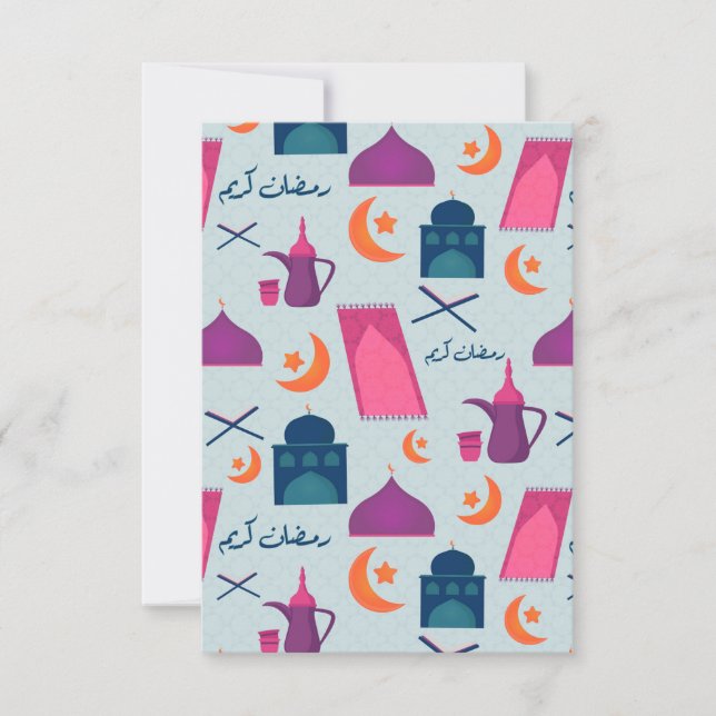Convite Happy Ramadan Pattern (Frente)