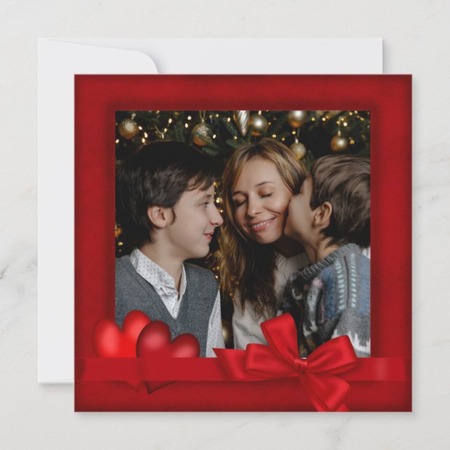 Convite Happy Valentine's Day Card with Photo (Frente)