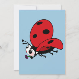 Convite Happy Wings Ladybug