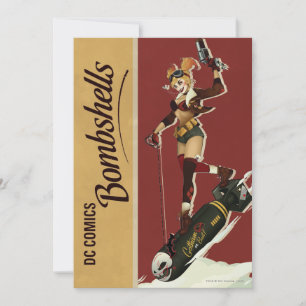 Convite Harley Quinn Bombshell Pinup