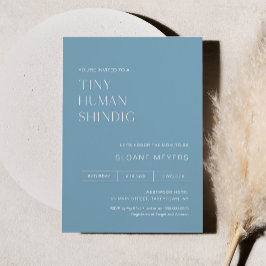 Convite HARLOW Minimalista Chá de fraldas Pequeno Shindig