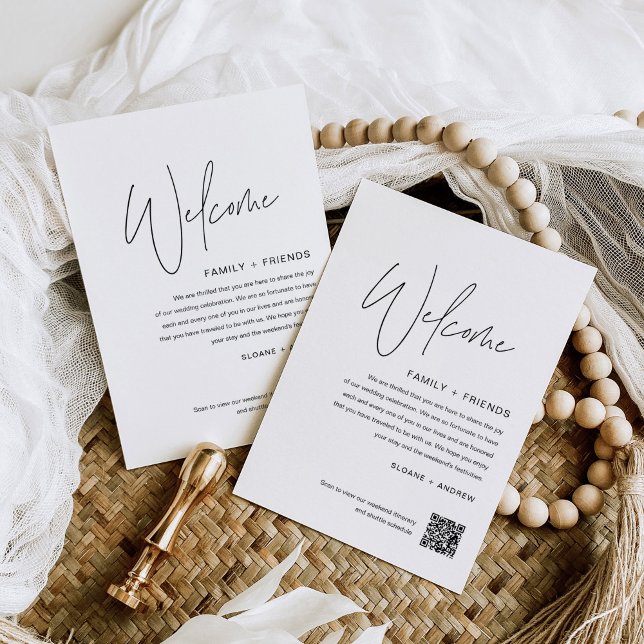 Convite HARLOW Wedding - Letra Bag de Boas-vindas (Criador carregado)