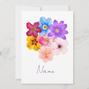 Convite Harmonia da Primavera - Buquê de Flores Mista em A