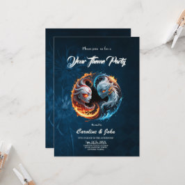 Convite Harmonia elementar, yin e yang da natureza.