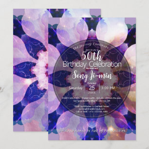 Convite Harmonia Radiante Mandala Floral Luminosa
